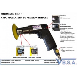 Polisseuse 2 en 1 avec régulateur de pression intégré