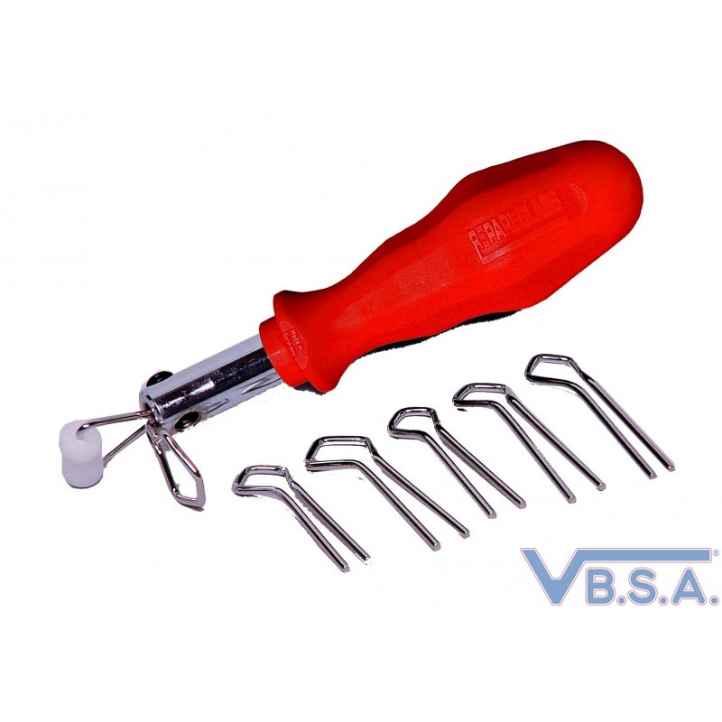Locking strip tool with 5 interchangeable eyelets
