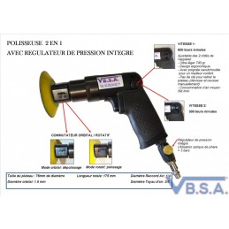 Headlight repair/restoration kit - Pneumatic version from VBSA France