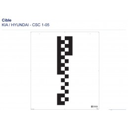 Cible de calibrage caméra avant Kia / Hyundai M1-05 – CSC Tool Mobile Hella Gutmann - VBSA