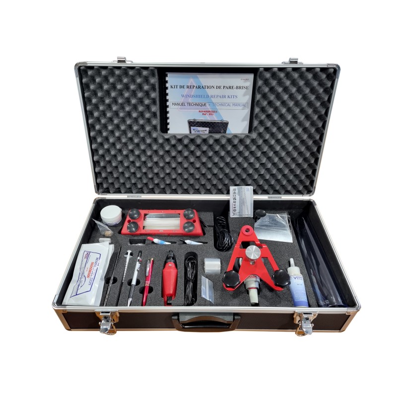 REPARBRISE® SENIOR WINDSHIELD REPAIR Tool box REPARBRISE® SENIOR WINDSHIELD REPAIR Tool box