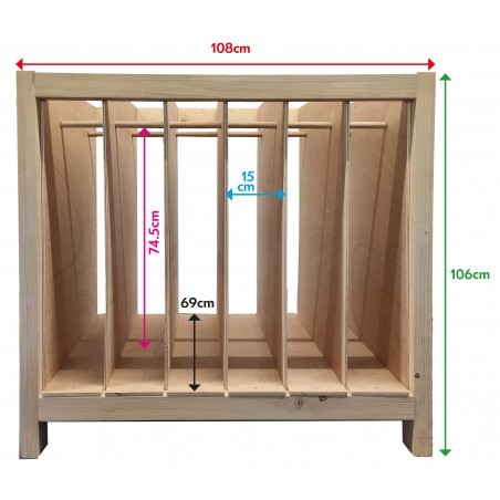 Win Design Spar Rack WOODEN RACK FOR WINDSCREENS, QUARTER WINDOWS AND SMALL WINDOWS -6 ...