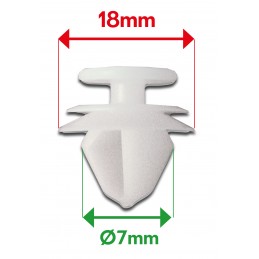 Door panel staples