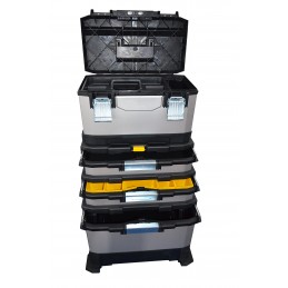 Modular mobile workshop trolley made from two materials - bare unit at VBSA France