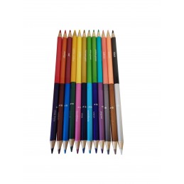 Coloured fibre pencils
Pack of 12 two-colour pencils