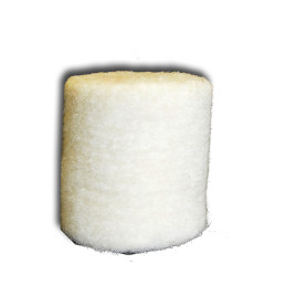 100% white wool felt pad...