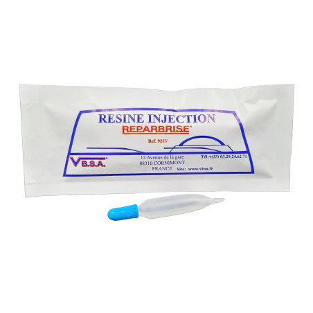 Windshield injection resin without injector (Compliant with AFNOR ...