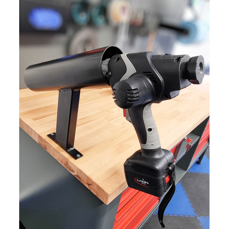 Glue gun holder - workbench storage