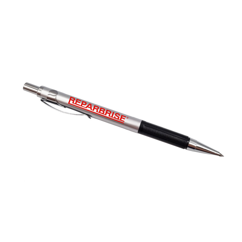 Carbide tip pen for removal of impurities from windshield impact at VBSA France