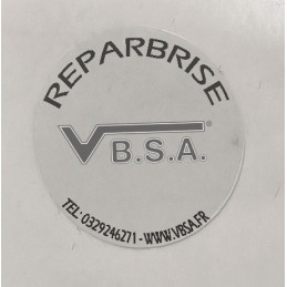 Round windshield impact protection stickers (customisable) from VBSA - France