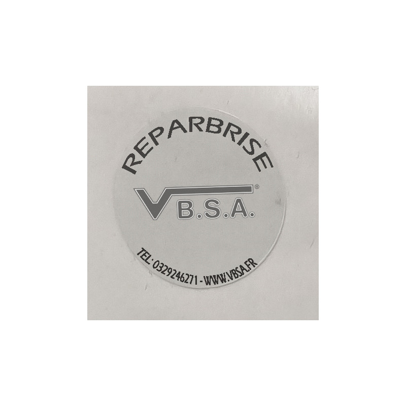 Autocollants ronds protection impact pare-brise (personnalisables) chez VBSA - France