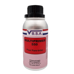 Multiprimer 550 black for use on galvanised metal, fibreglass, etc. Windshield bonding at VBSA - France