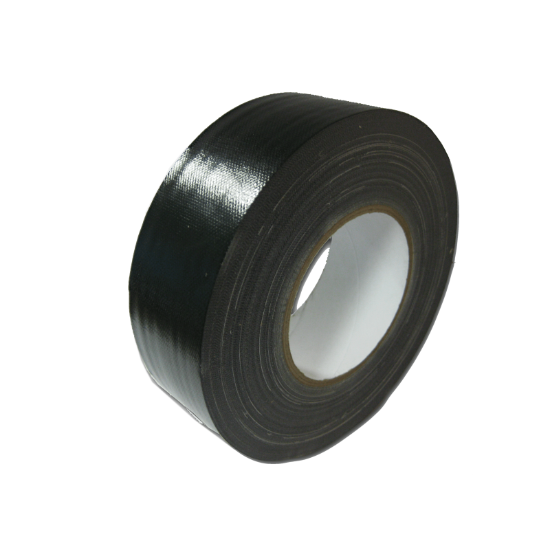 Black fiber-reinforced gaffed adhesive tape to protect and hold windshields during bonding.