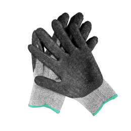 Cut resistant knitted gloves, latex palms from VBSA France