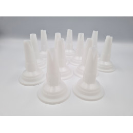 Pre-cut nozzles x12 to size for 400 or 600ml saussage windshield bonding - BD12 at VBSA - France