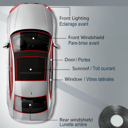 4.5M butyl sealant strip for automotive glass for windows, motorhome skylights, doors, etc. from VBSA - France