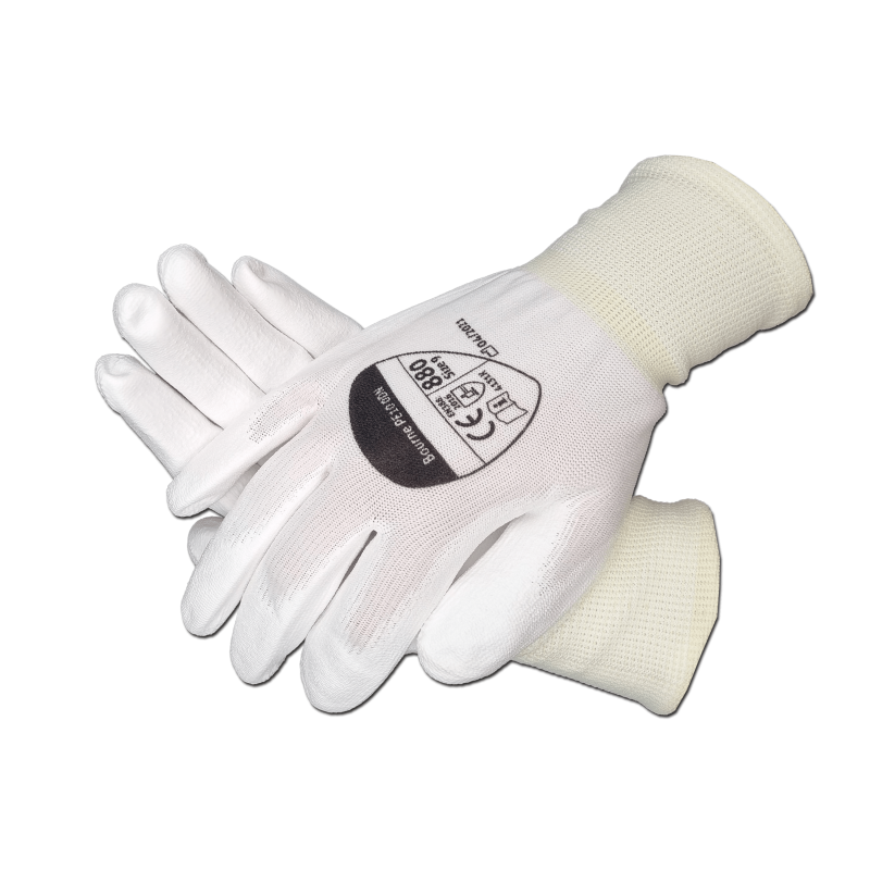 Pair of nylon gloves with polyurethane coating from VBSA France