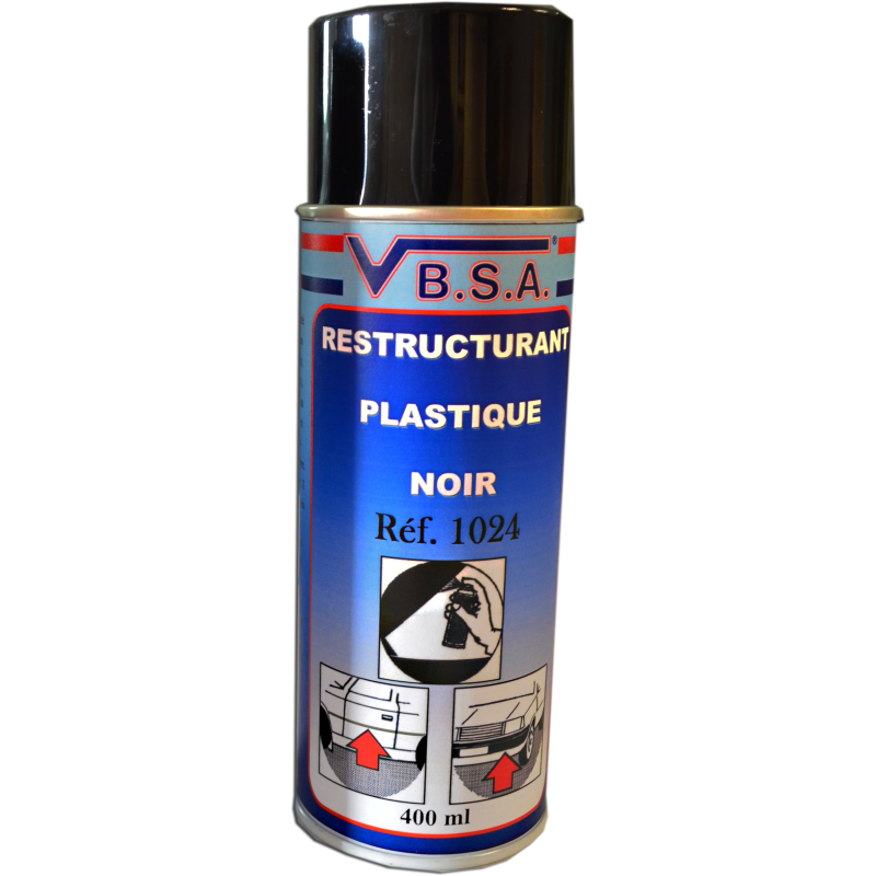 Black plastic restorer spay - 400ml chez VBSA France