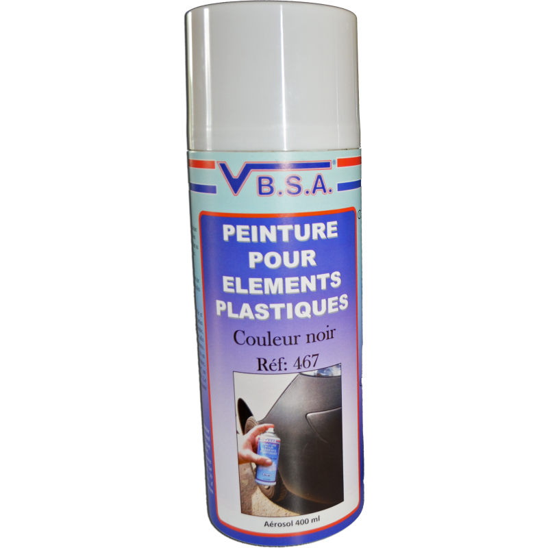 Plastic paint black aerosol - 400ml from VBSA France