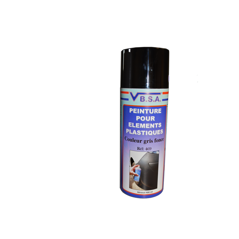 Plastic paint dark grey aerosol - 400ml from VBSA france