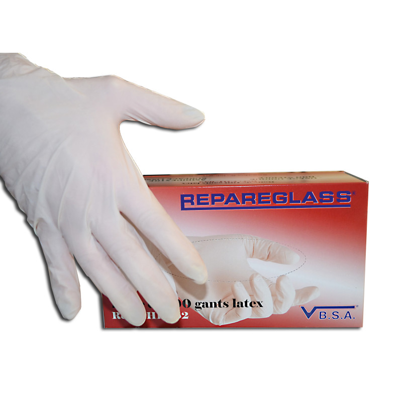 Lightly powdered latex gloves from VBSA France