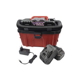 Portable battery-powered vacuum cleaner, comes with 2 batteries and 1 charger, vacuums and blows at VBSA - France