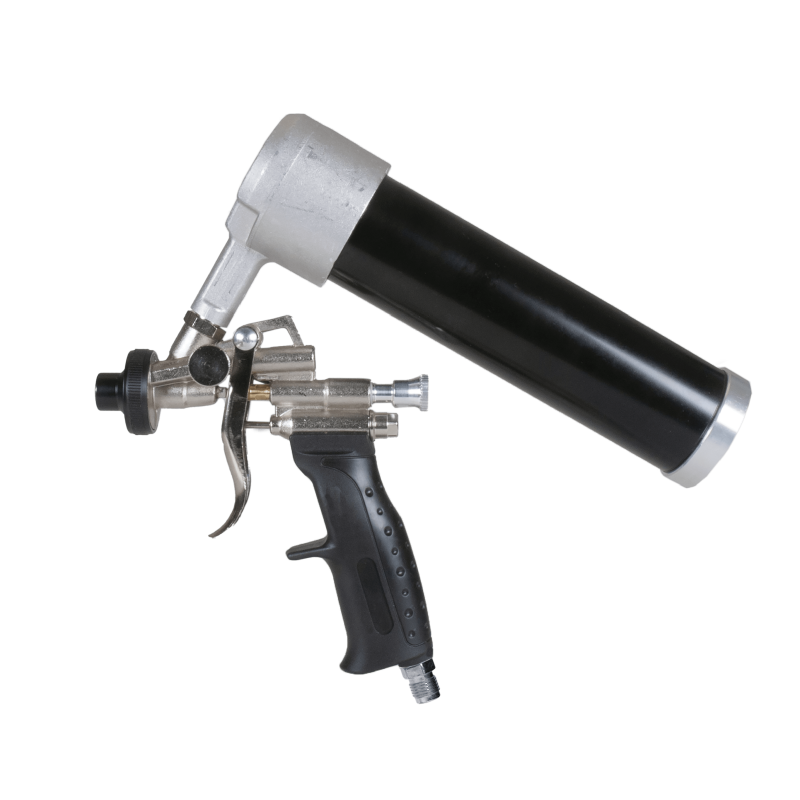 Spray gun + nozzles for mastic sealant at VBSA France