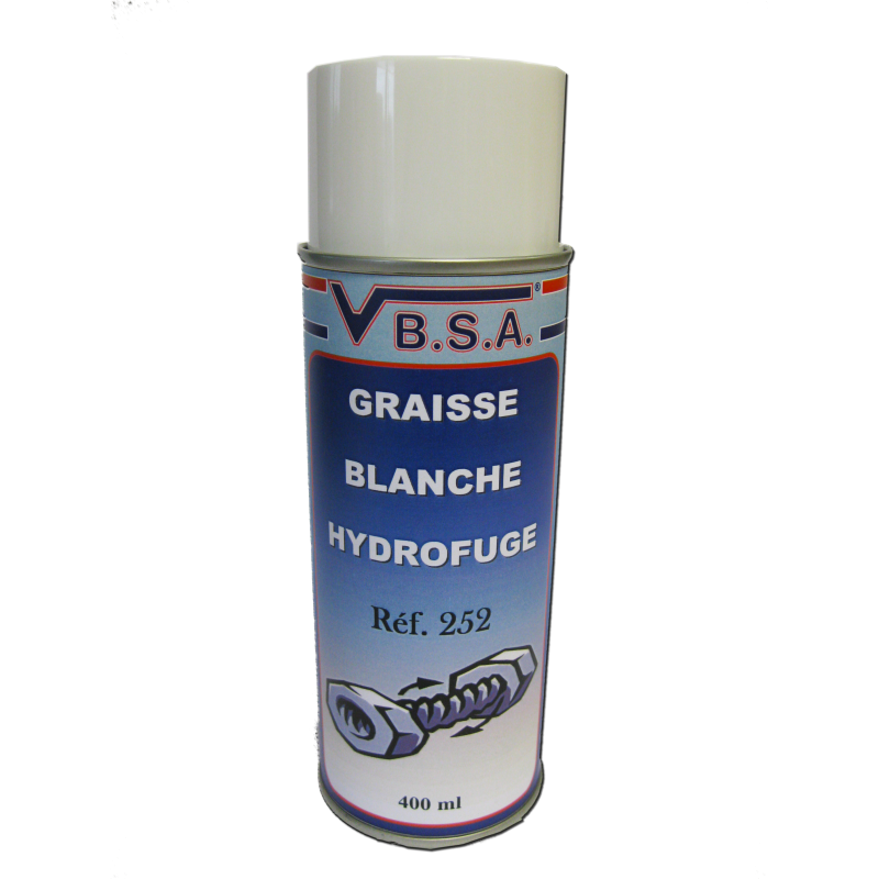 Water-repellent white grease spray - 400ml from VBSA France