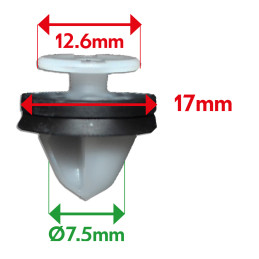 AGRAFES PANNEAU DE PORTE - RENAULT Clio II - 1998, Clio III - 2005, Megane, Kangoo, Kangoo II