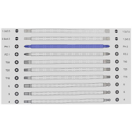 Reversible screwdriver blades retail at VBSA France