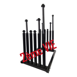 Rack À Pare-Brises pliable - 5 Compartiments Pose pare-brise |Roulettes en option | VBSA | France