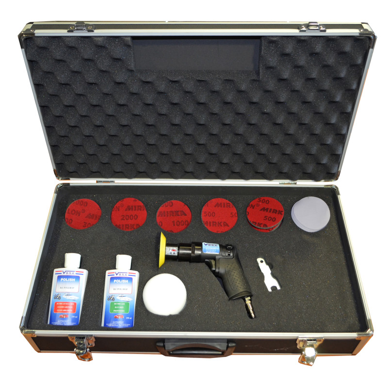 Headlight repair/restoration kit - Pneumatic version from VBSA France Headlight repair/restoration kit - Pneumatic version from VBSA France