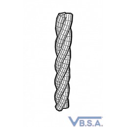 Braided wire in a spool -  - ø 0,80 mm - 22ML -Second LIFE - N139 at VBSA - France