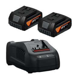 Ensemble de 2 Batteries 18V - 5A + 1 chargeur pour couteau à batterie FEIN FSC1.7 chez VBSA - France