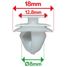 Door panel clip - RENAULT, CITROEN, PEUGEOT vbsa france