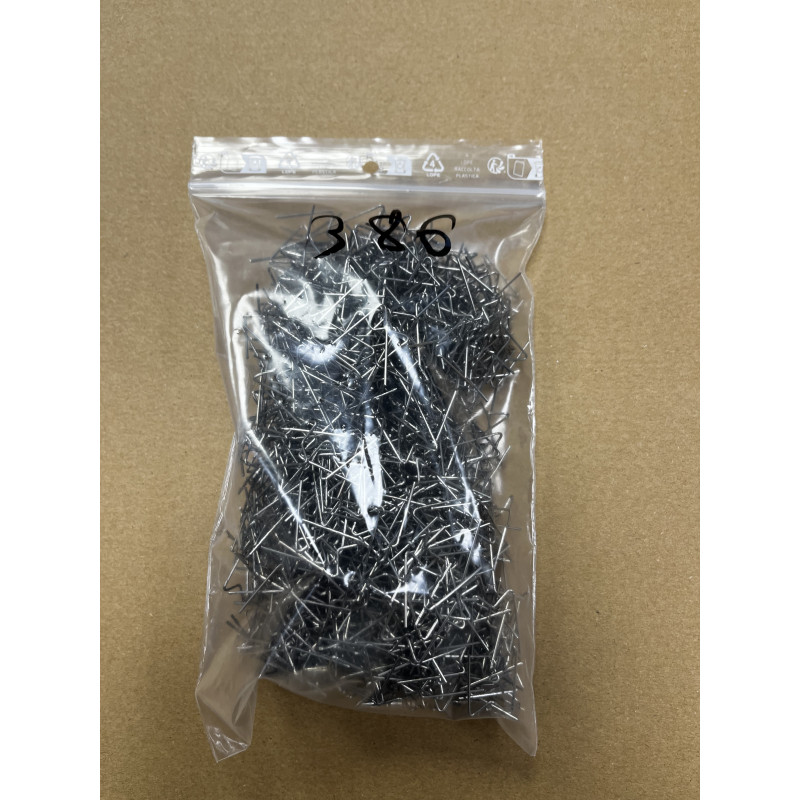 Pre-cut M-shaped staples for external corners (weld repair) - Bag of 1000 - N386 from VBSA France Pre-cut M-shaped staples for external corners (weld repair) - Bag of 1000 - N386 from VBSA France