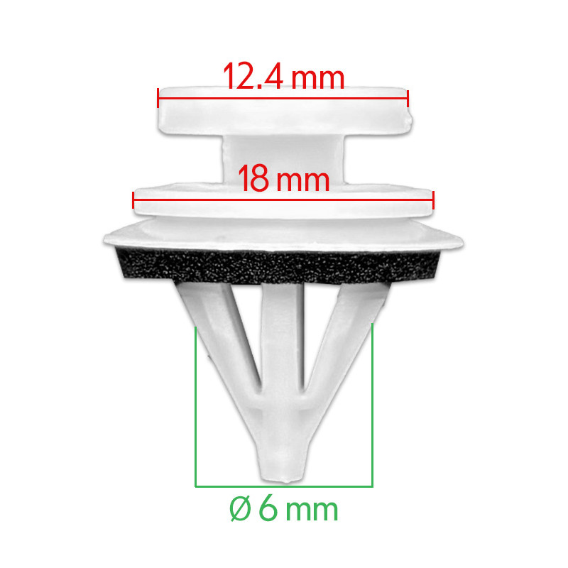 CITROËN C4 Picasso/Grand Picasso, 06-13, Clip PB, blanc
