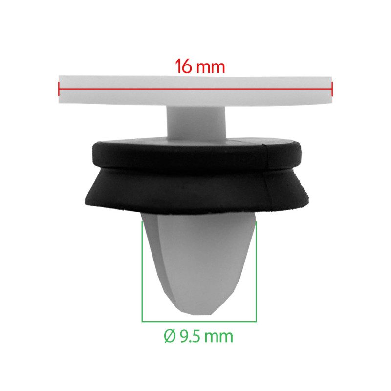 Door panel clips for Renault Laguna II, Laguna III, Megane III, Kangoo II vbsa France