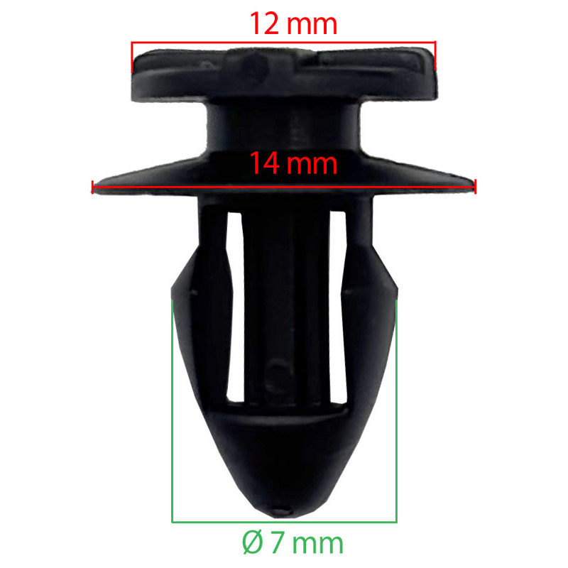 10x Door Panel Clips For Skoda Fabia Octavia Roomster – Green Plastic LST