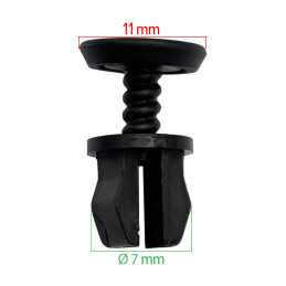 Plastic rivet for Ford VBSA France awning grille