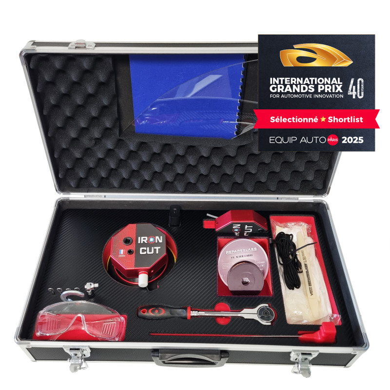 IRON CUT – Vakumlu sabitleme vantuzu olmadan ön camlar için çift tahrikli kesme sistemi| Ön cam sökme 1 kiti| Vbsa Türkiye