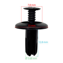 Plastic clips for Toyota VBSA France radiator