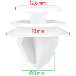 Door panel clip - RENAULT, CITROEN, PEUGEOT vbsa france