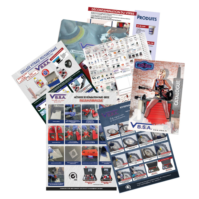 Kit PLV spécial VBSA - Gratuit, contenant catalogue, poster, sous-mains, tapis de soucis chez VBSA - France