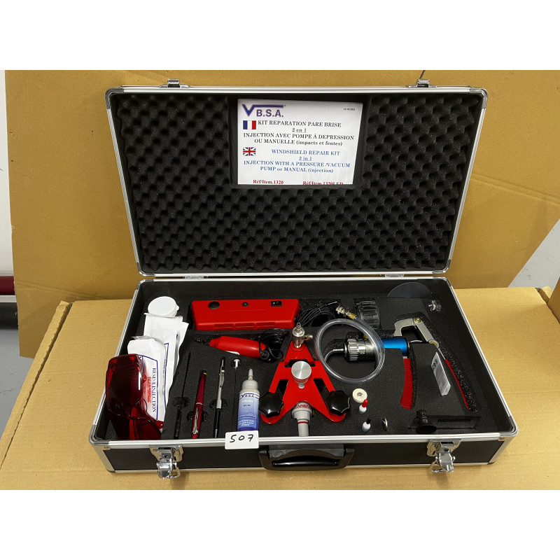 Mallette Repar’vit® New Génération 1320 avec LED reparation pare-brise - 2nd vie - N507 vbsa france