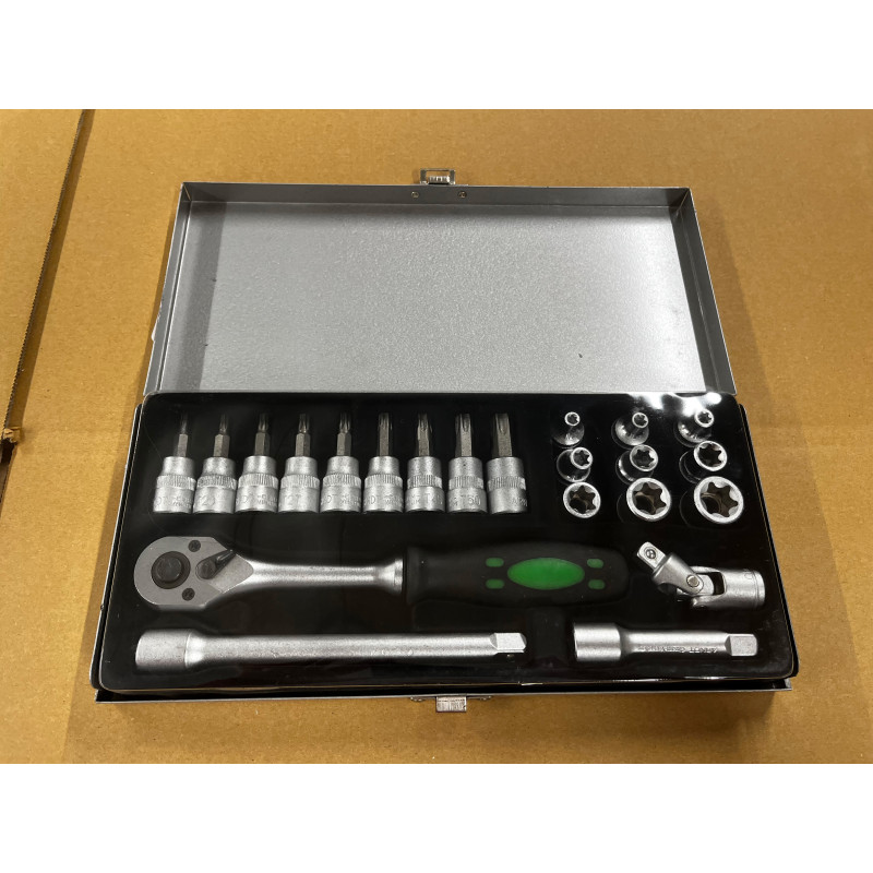 3/8 inç erkek ve dişi torx uçlu cırcır anahtarı kutusu - N429 - 2nd vie VBSA FRANSA