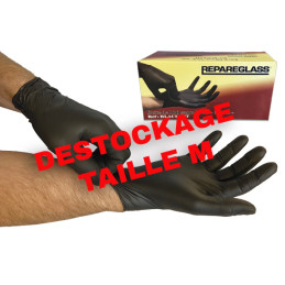 Gants nitrile Noir de protection (non poudrés) épais spécial réparation divers chez VBSA - France